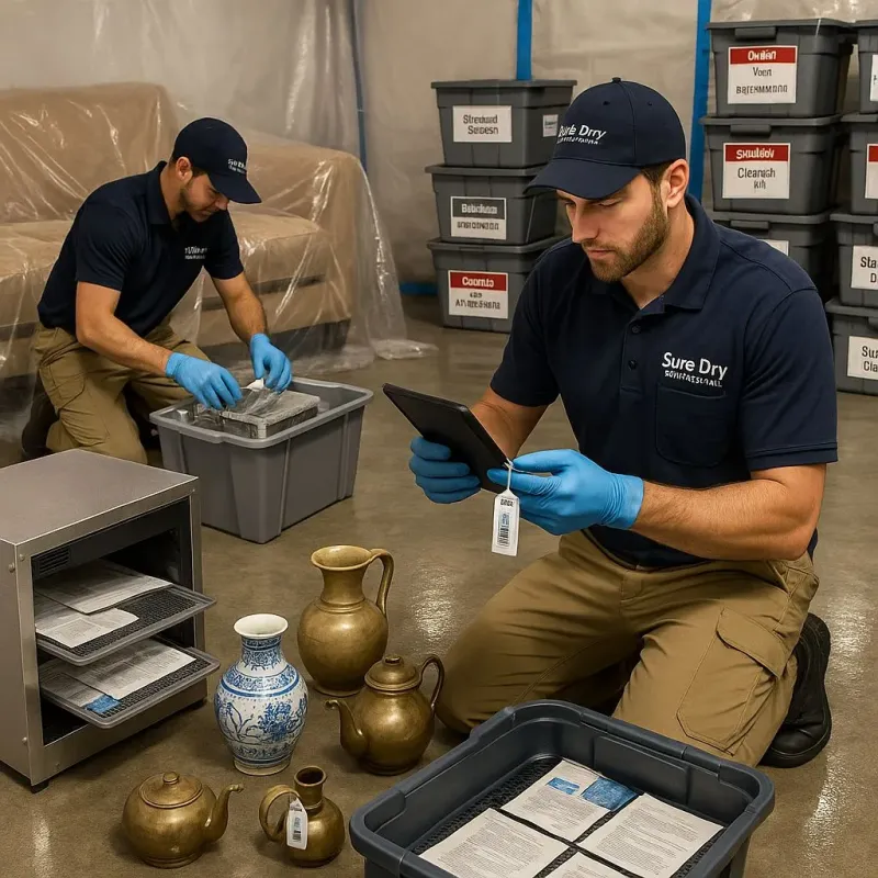 Content Protection and Restoration process in North Palm Beach, FL